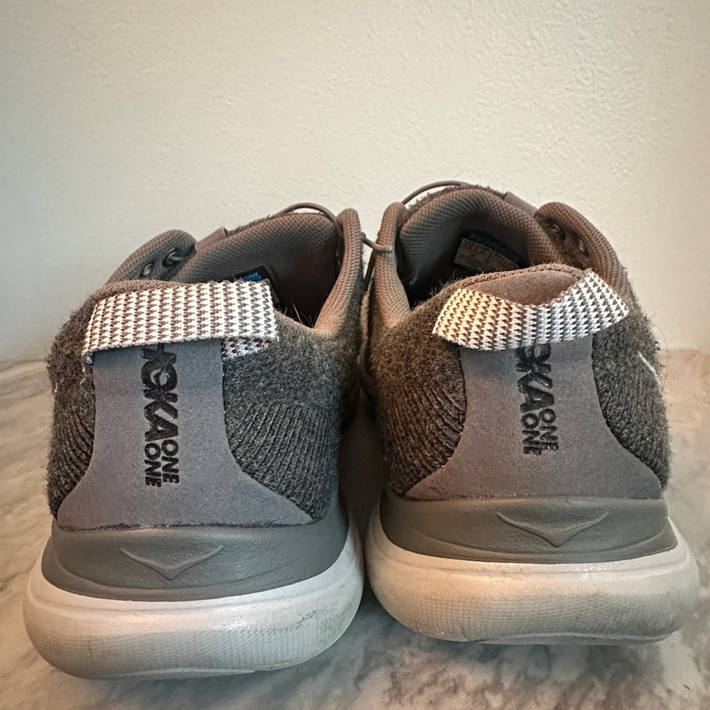 HOKA ONE ONE Hupana Flow Wool Sneakers – Men’s Size 9.5 (EU 43⅓, UK 9, JPN 27.5) - Picture 3 of 6